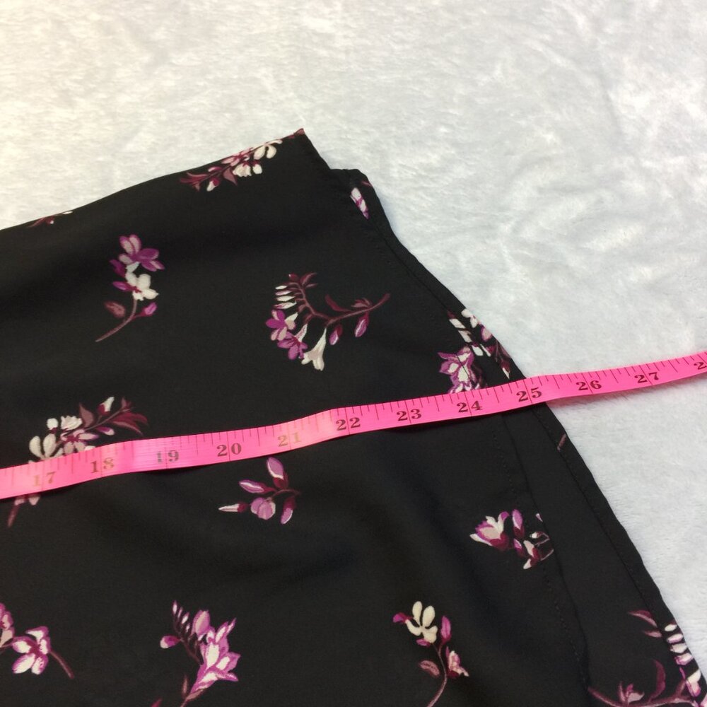 Worthington Blouse Tank Top Size 2XL XXL Womans Black Purple Floral Sleeveless - Picture 13 of 13